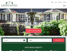 Tablet Screenshot of green-hotel.com